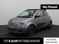 Fiat 500 C - La Prima 42 kWh Cabriotop| BTW| Automaat | WLTP 320 km| Navigatie| Achteruitrijcamera| Cru