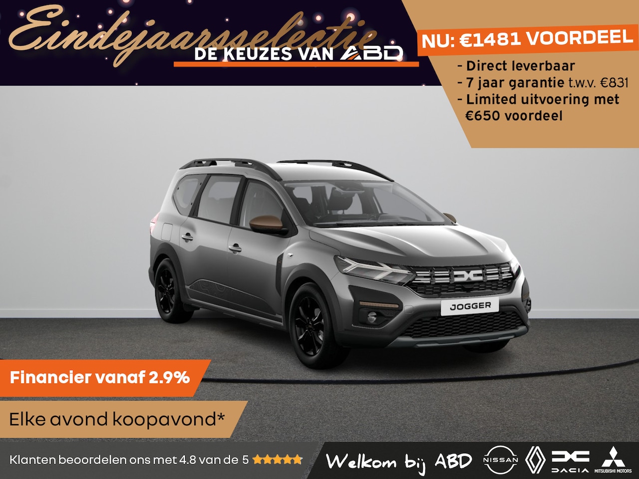 Dacia Jogger - Extreme TCe 100 ECO-G | Achteruitrijcamera | Bekleding ‘Extreme’ met rode details | Cruise - AutoWereld.nl