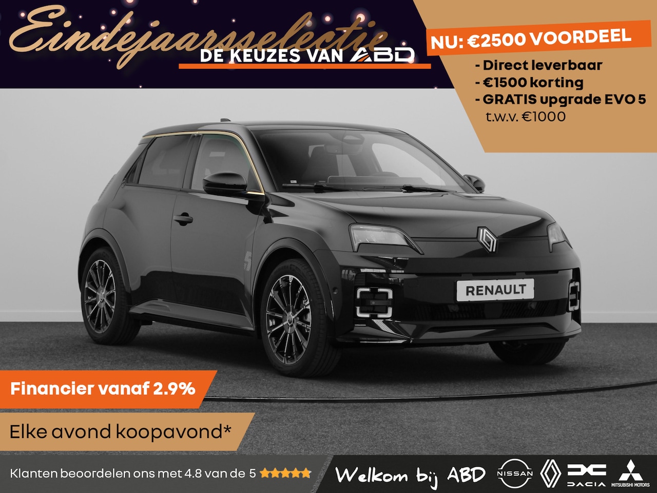 Renault 5 - Iconic cinq Comfort range | Achteruitrijcamera | Elektrisch verwarmbare voorstoelen | ISOF - AutoWereld.nl
