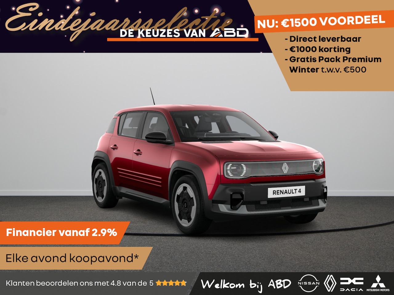 Renault 4 - Evolution Urban range | Achteruitrijcamera | Cruise control met snelheidsbegrenzer | Elekt - AutoWereld.nl