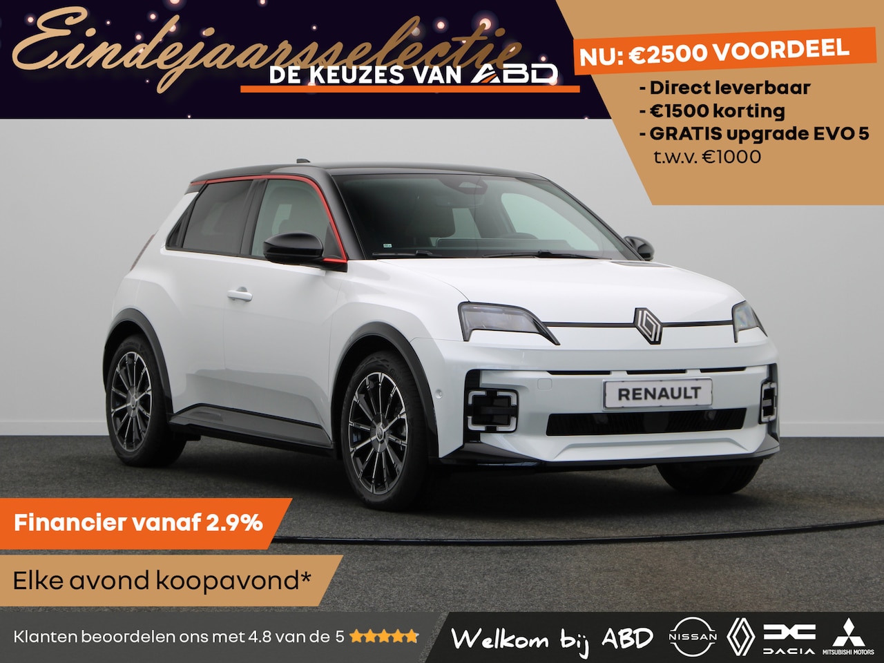 Renault 5 - Iconic cinq Comfort range | Achteruitrijcamera | Elektrisch verwarmbare voorstoelen | ISOF - AutoWereld.nl