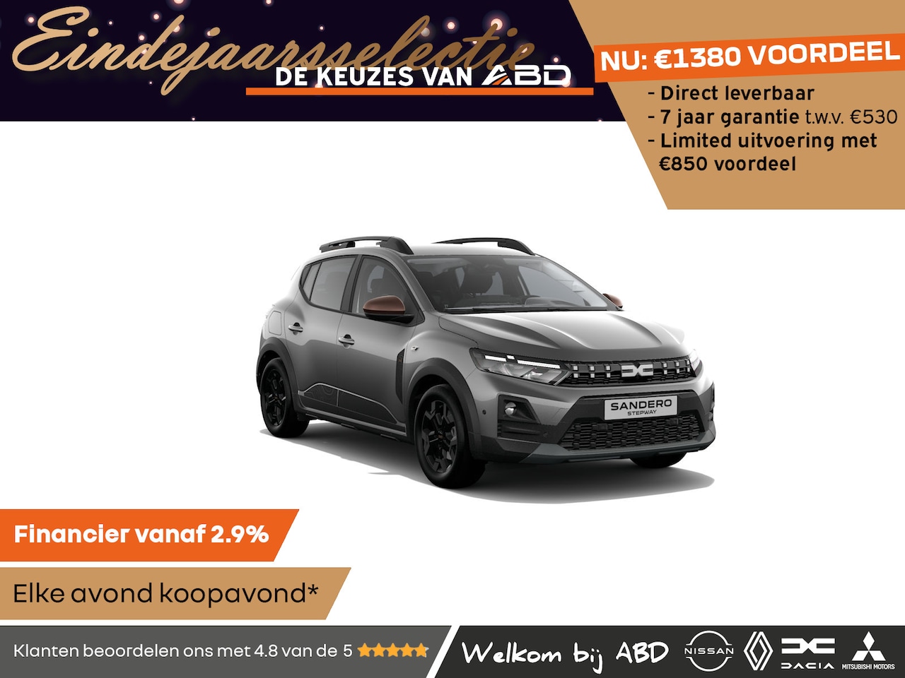 Dacia Sandero Stepway - Limited Edition TCe 110 | Achteruitrijcamera | Cruise Control en snelheidsbegrenzer | Daci - AutoWereld.nl