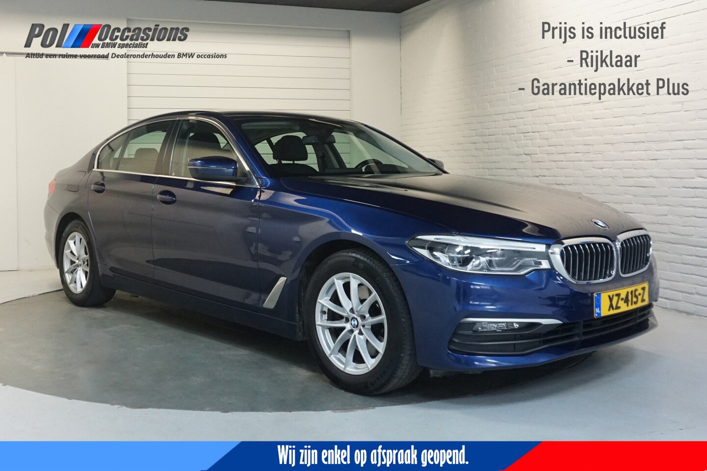 BMW 5-serie - 520i High Exe Comfortstoel | Dealerauto | Navigatie | Leder - AutoWereld.nl