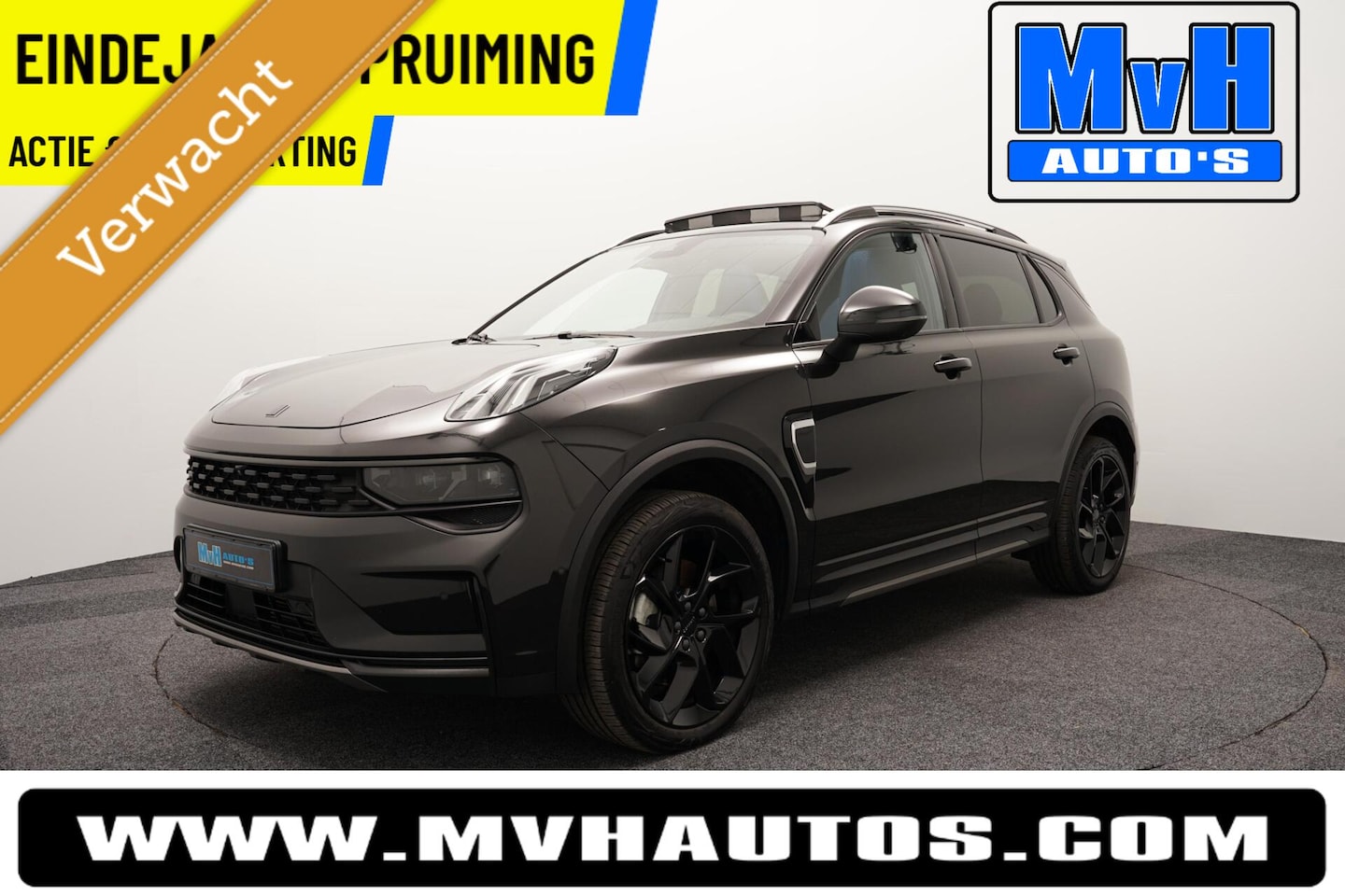 Lynk & Co 01 - 1.5 Hybride|FULL BLACK XL|ZWARTE.HEMEL|PANO|NAP - AutoWereld.nl