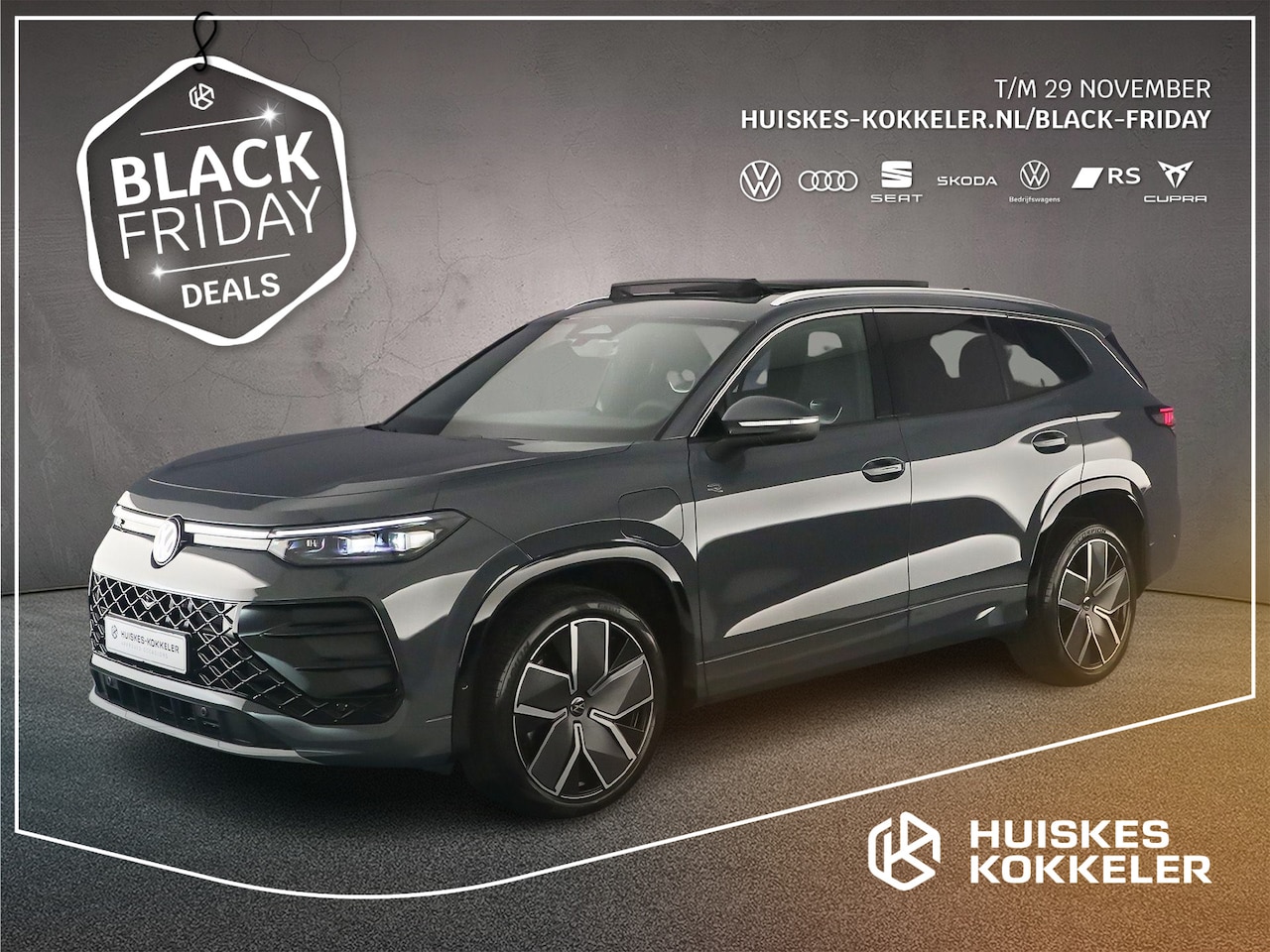 Volkswagen Tayron - R-Line Edition 1.5 TSI eHybrid 272pk DSG Automaat Trekhaak, Panoramadak, Adaptive cruise c - AutoWereld.nl