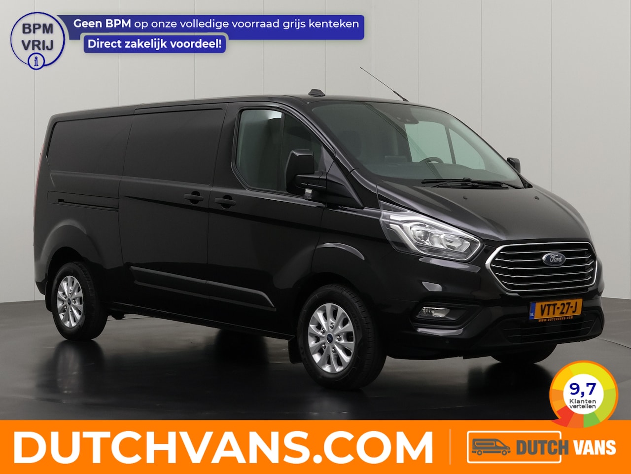 Ford Transit Custom - 2.0TDCI 130PK Lang Automaat Limited | Multimedia | Camera | Airco | Cruise | 3-Persoons - AutoWereld.nl