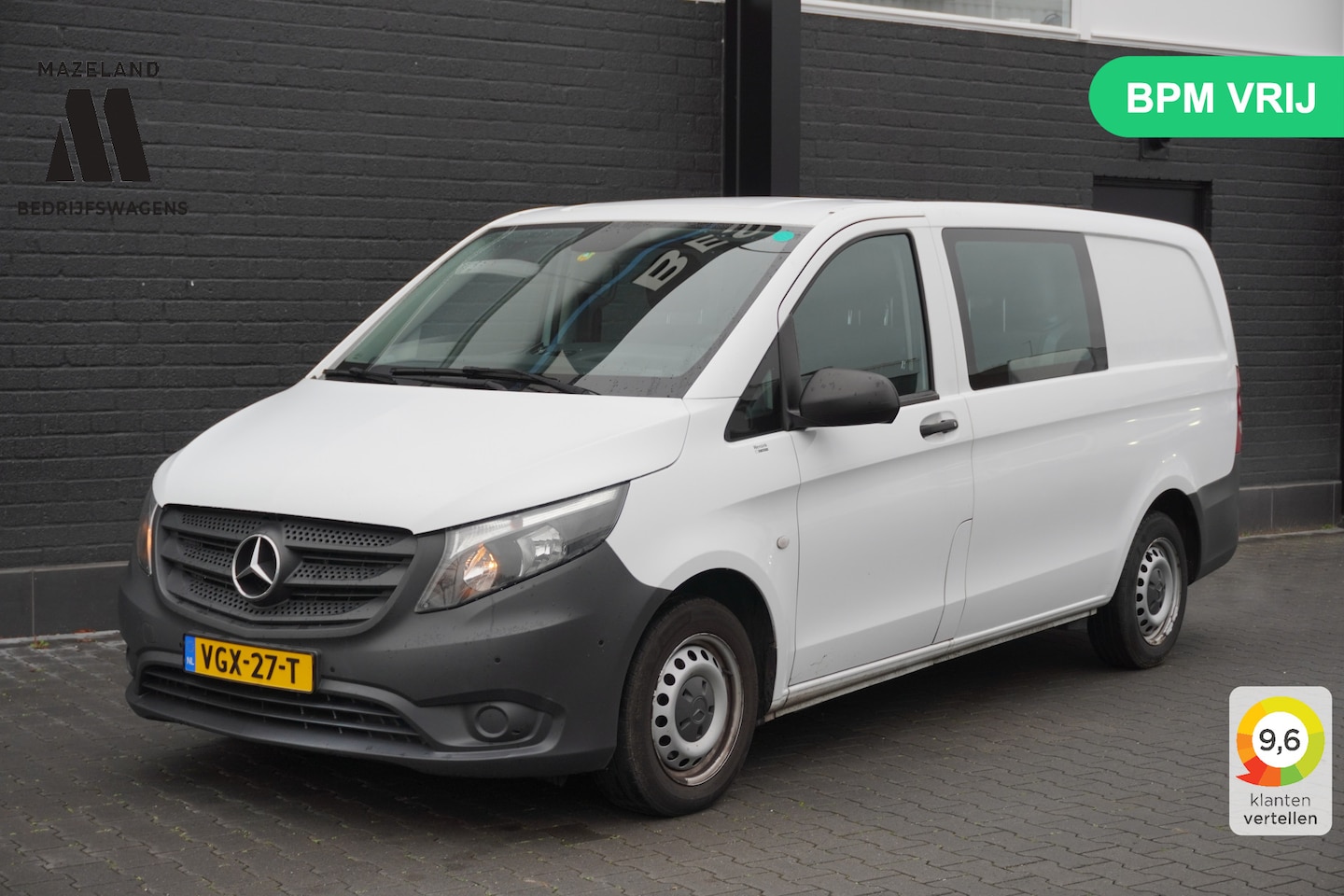 Mercedes-Benz Vito - 110 CDI Lang Dubbel cabine EURO 6 - A/C climate - Cruise - Camera - €14.900,- Excl. - AutoWereld.nl