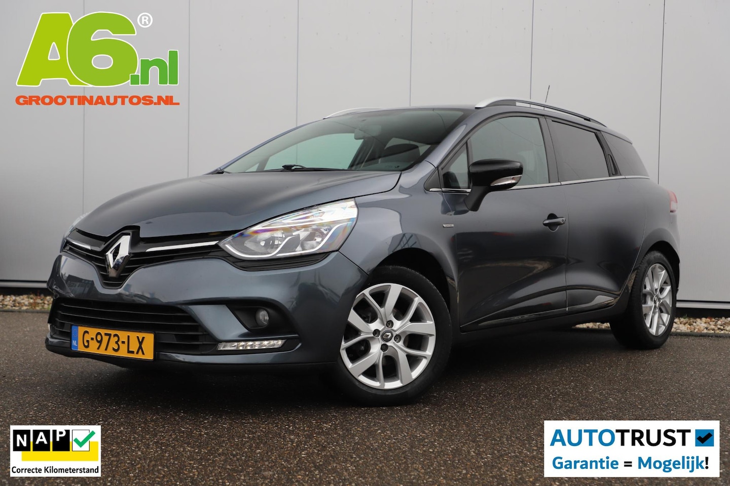 Renault Clio Estate - 0.9 TCe Limited Carplay Android Navigatie Airco Cruise Control Parkeersensor 15 inch LMV K - AutoWereld.nl