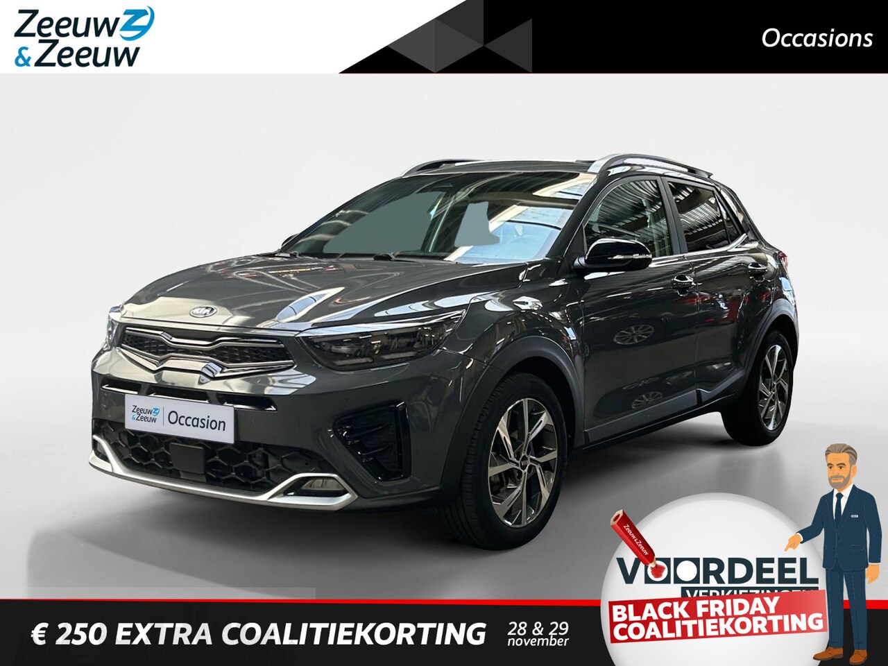 Kia Stonic - 1.0 T-GDi MHEV GT-PlusLine 120pk | Schuif / kantel dak | Navigatie | Cruise control | Clim - AutoWereld.nl