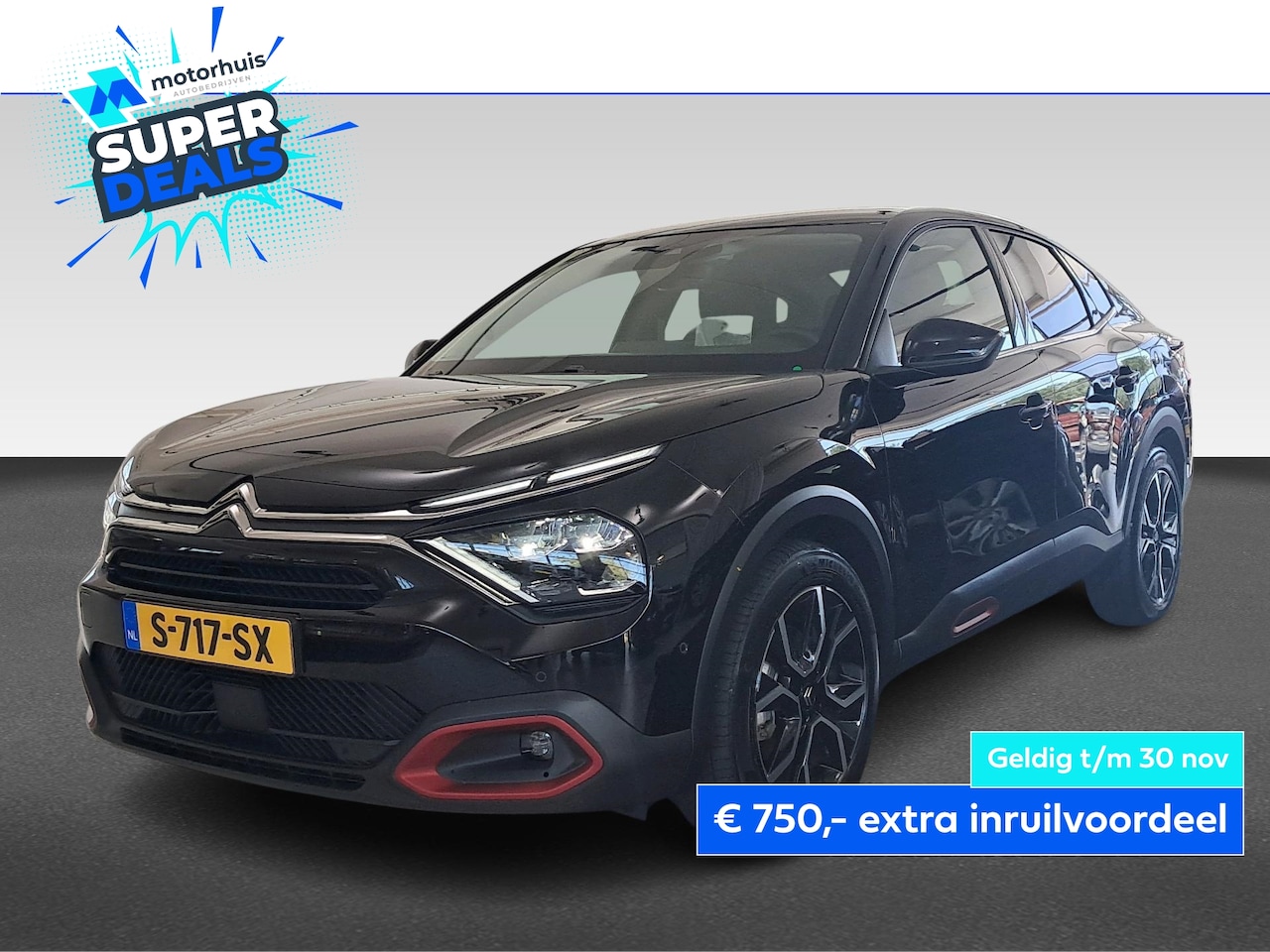 Citroën Ë-C4 X - | SHINE | NAVI | KEYLESS | HEAD-UP | PACK RED | - AutoWereld.nl