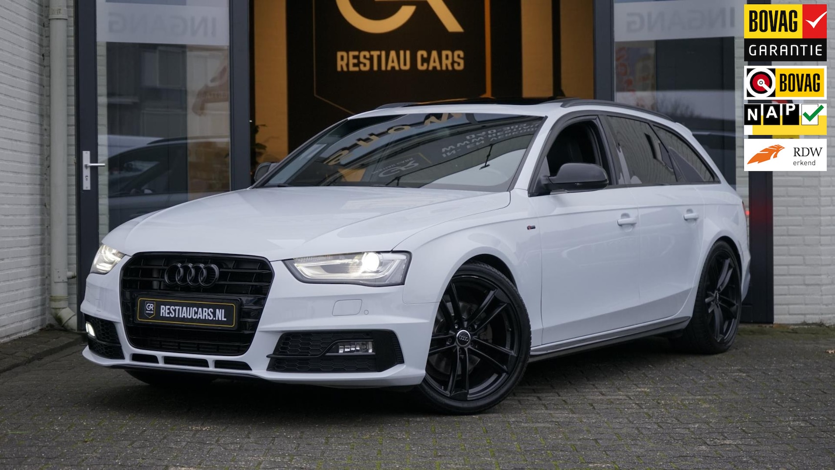Audi A4 Avant - 1.8 TFSI 3x S-Line BLACK OPTIK AUTOMAAT-BANG OLUFSEN-CAMERA-CARPLAY-CRUISE-FULL LED-NAVIGA - AutoWereld.nl
