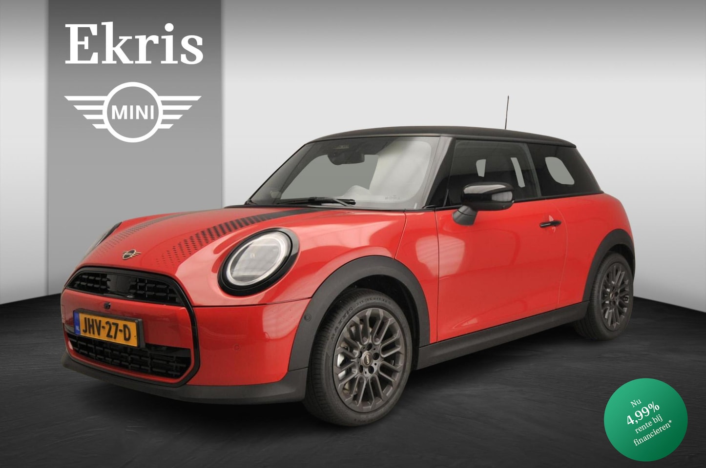 MINI Cooper - 3-deurs C Sportstoelen / Panoramadak / Getint glas / Head-up / Harman Kardon / Alu wielen - AutoWereld.nl
