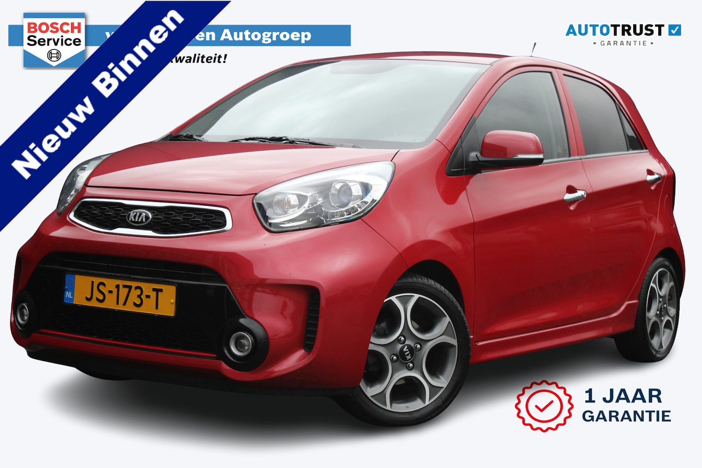 Kia Picanto - 1.2 CVVT SportsLine Navigator | incl. 12 maanden garantie | Camera | 15" LMV | Keyless ent - AutoWereld.nl