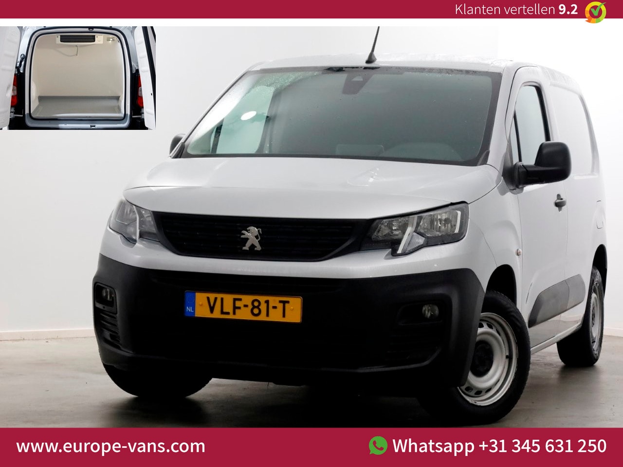 Peugeot Partner - 1.5 BlueHDI Premium Koelwagen Airco/Navi 08-2021 - AutoWereld.nl