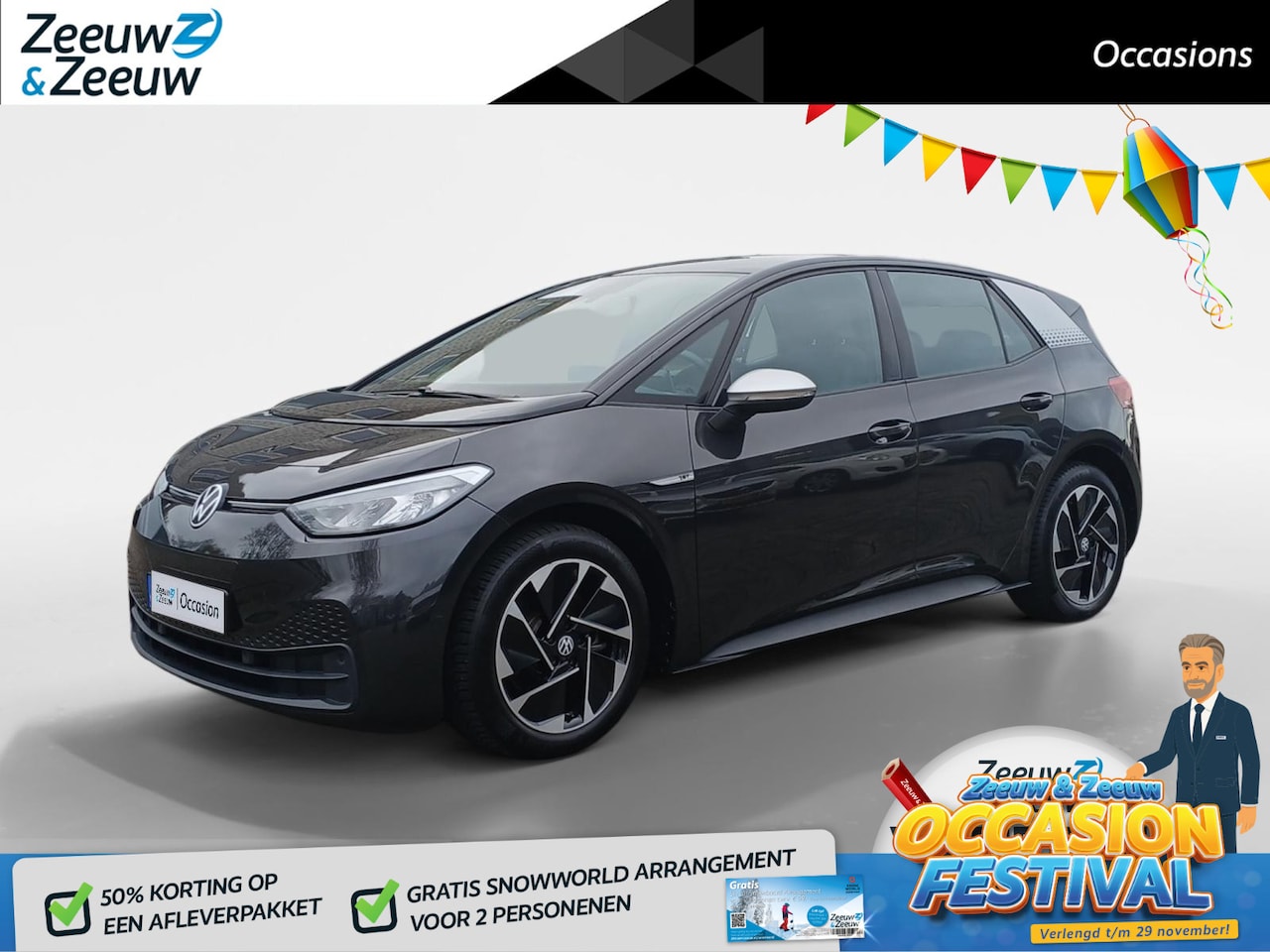 Volkswagen ID.3 - First 58 kWh | Cruise adap | LED | Verw Stoelen | Stuurverwarming | LM Velgen | Clima | - AutoWereld.nl