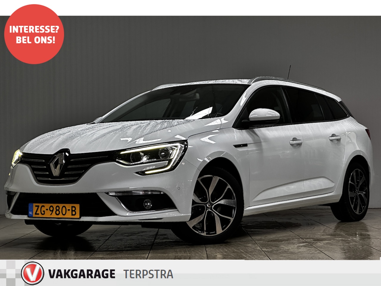 Renault Mégane Estate - 1.3 TCe Bose/ Groot Navi/ Lane-Assist./ 17'' LMV/ Camera/ Extra getint glas/ Keyless/ Half - AutoWereld.nl