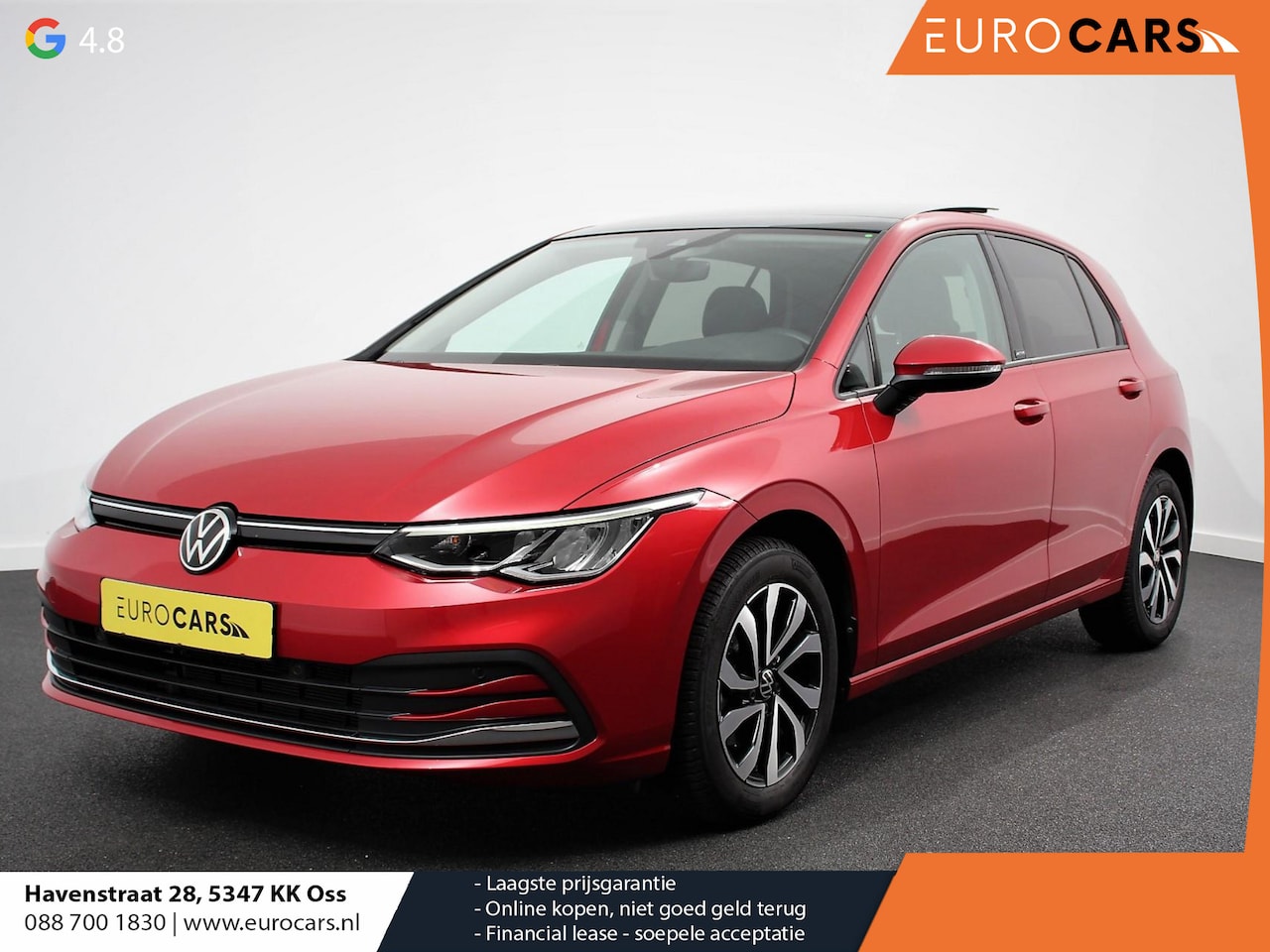 Volkswagen Golf - 1.0 eTSI 110pk DSG Active | Panorama dak | Navigatie | Climate Control | Camera | Adaptive - AutoWereld.nl