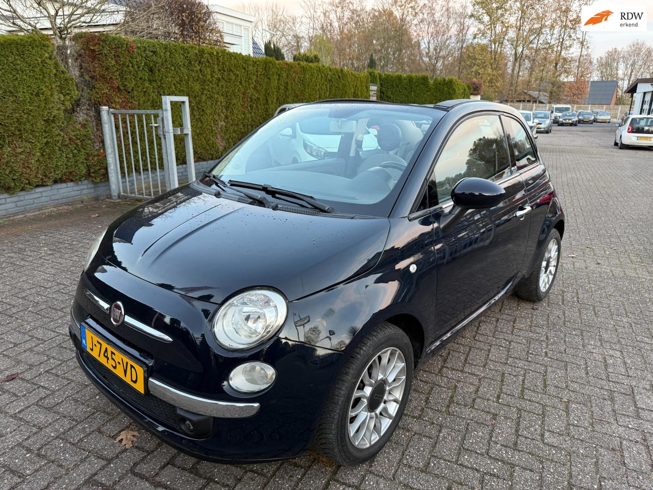 Fiat 500 - 1.2 Lounge AUT. CABRIO AC STOELVERW. LMV BLUETOOTH NAP - AutoWereld.nl