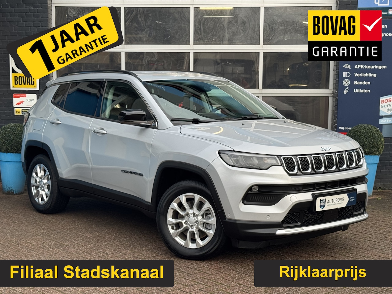 Jeep Compass - 4xe 190 Plug-in Hybrid Electric Limited Lease Ed. GRATIS Afleverpakket! | Achteruitrijcame - AutoWereld.nl