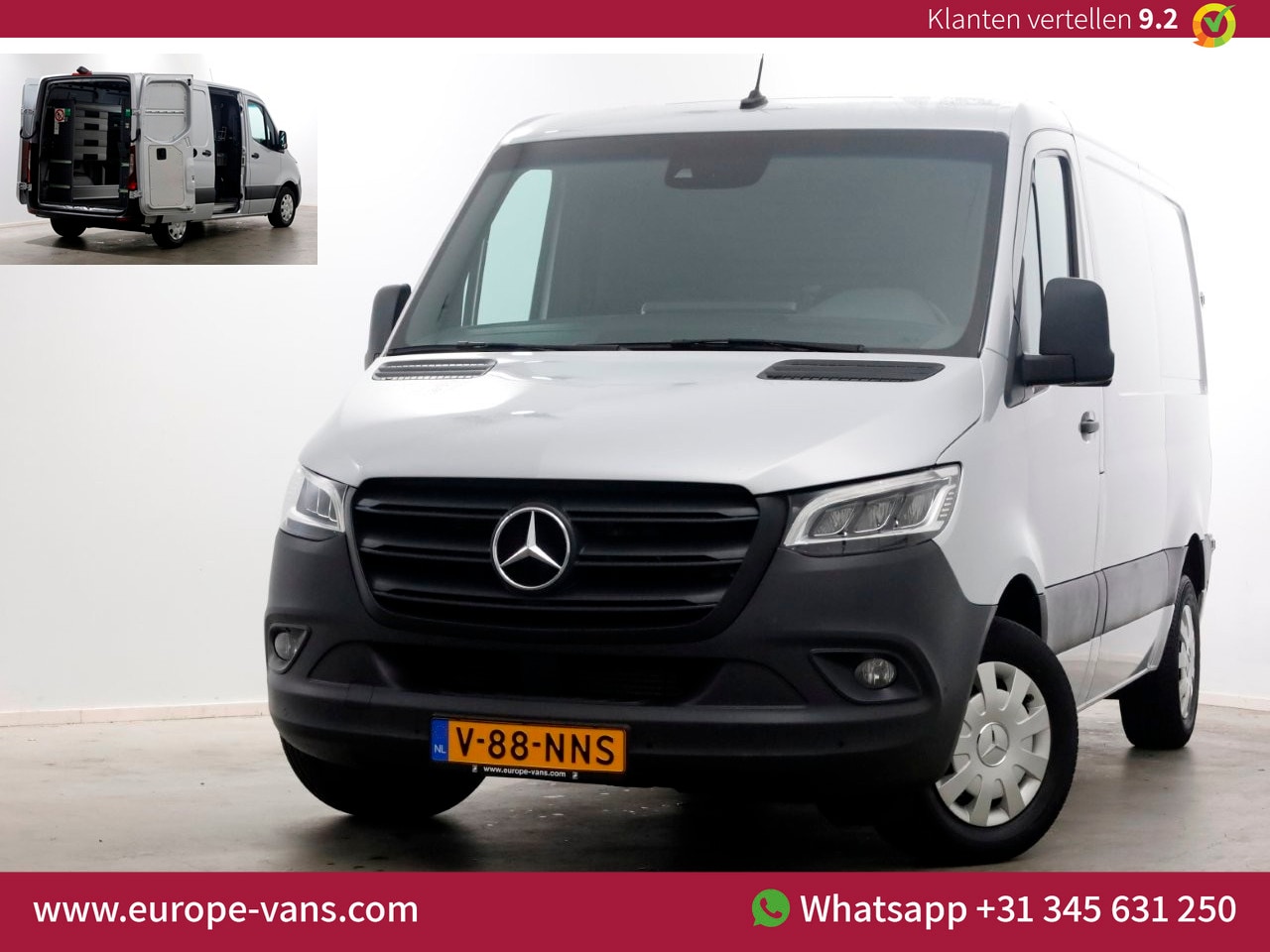Mercedes-Benz Sprinter - 314 CDI 143pk E6 9G Automaat L1H1 LED/ACC/Camera/Inrichting 12-2019 - AutoWereld.nl