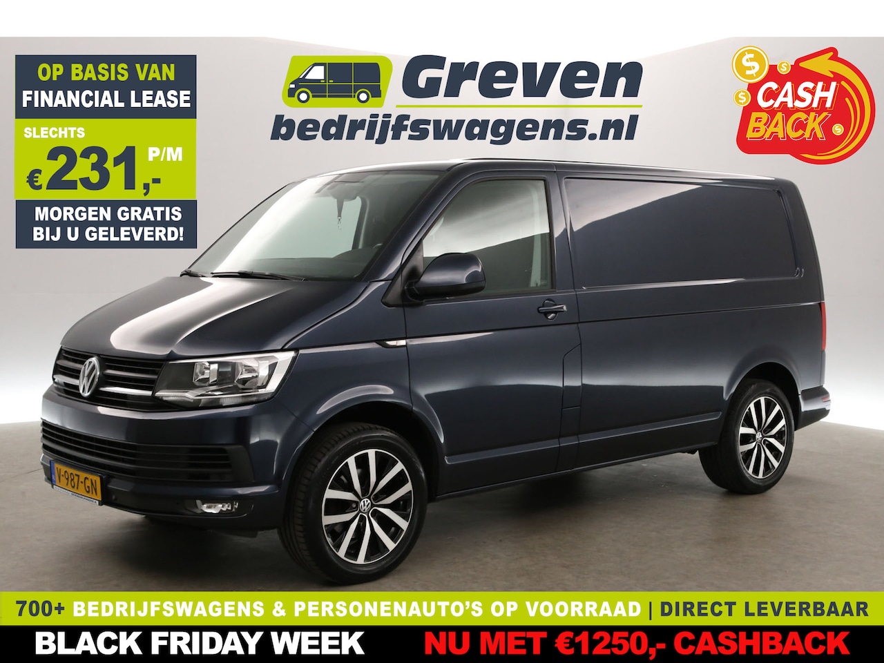 Volkswagen Transporter - 2.0 TDI 150PK L1H1 | Airco | Cruise | Parkeersens | Trekh. | 18"LMV - AutoWereld.nl