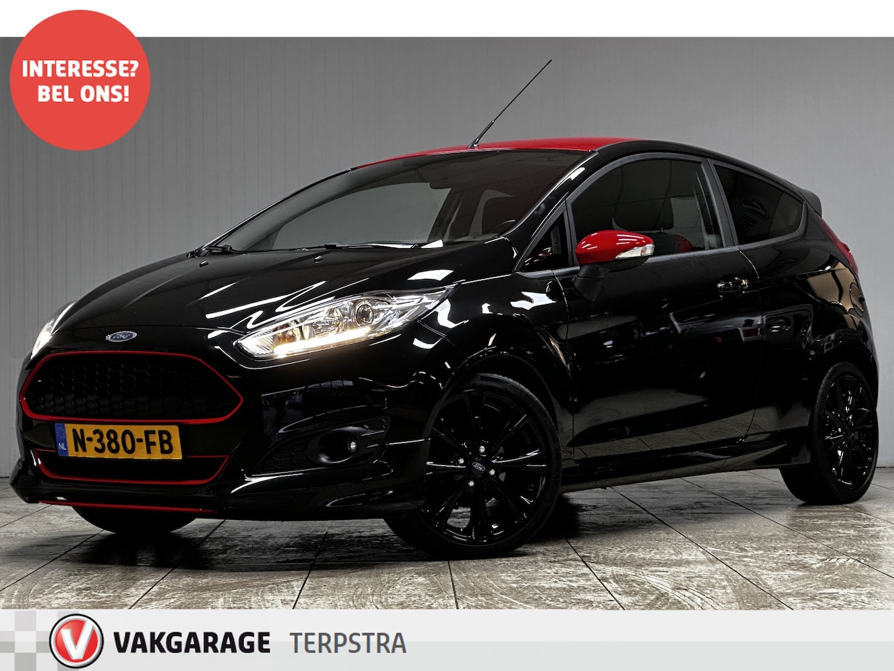 Ford Fiesta - 1.0 EcoBoost Black Edition/ DEALER ONDERHOUDEN!/ 3-DRS/ Voorruitverw./ Stoelverw./ 17''LMV - AutoWereld.nl