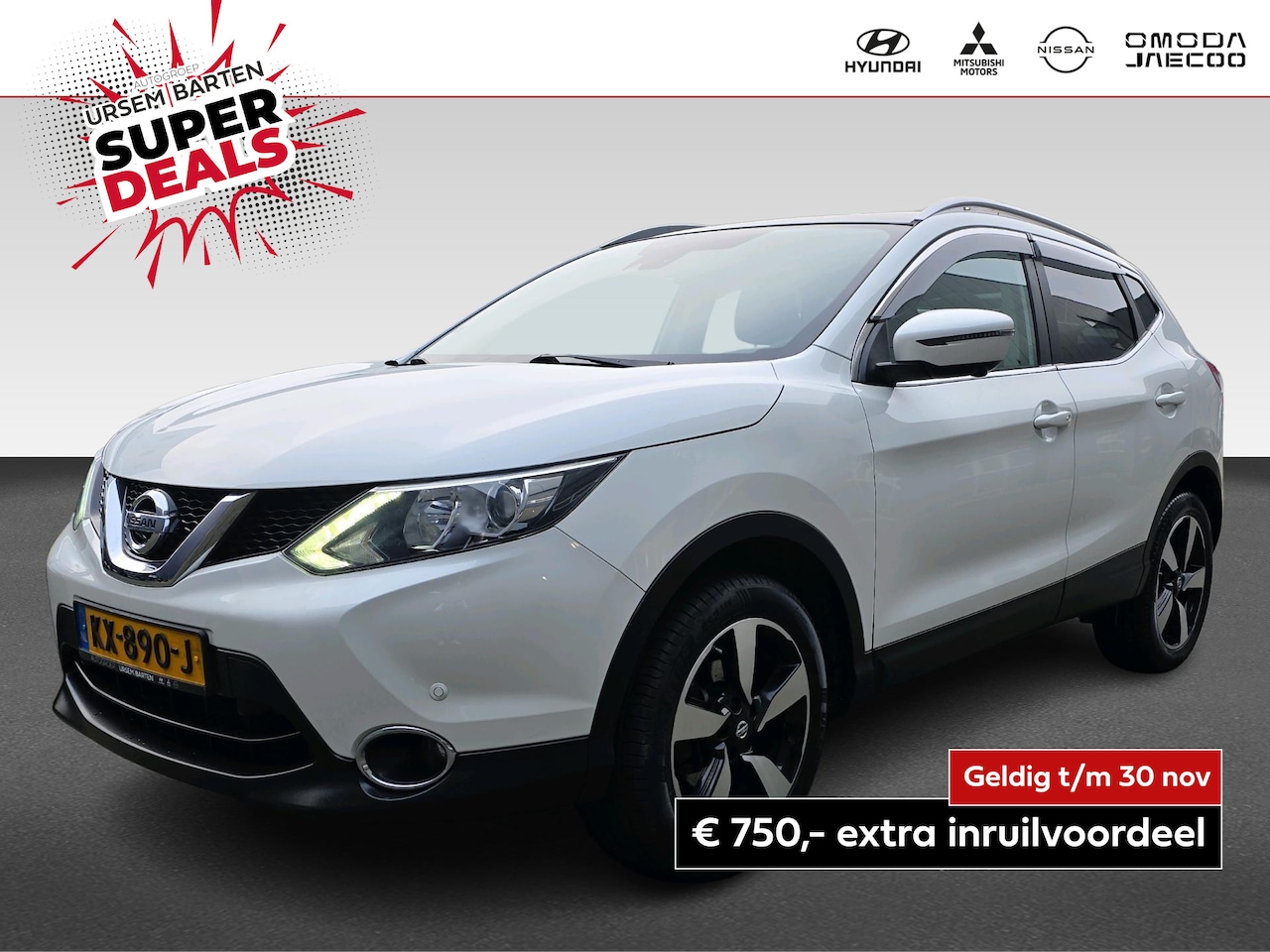 Nissan Qashqai - 1.2 N-Connecta | + Design Pack | Trekhaak | 360 camera | Pano | Cruise Controle | - AutoWereld.nl