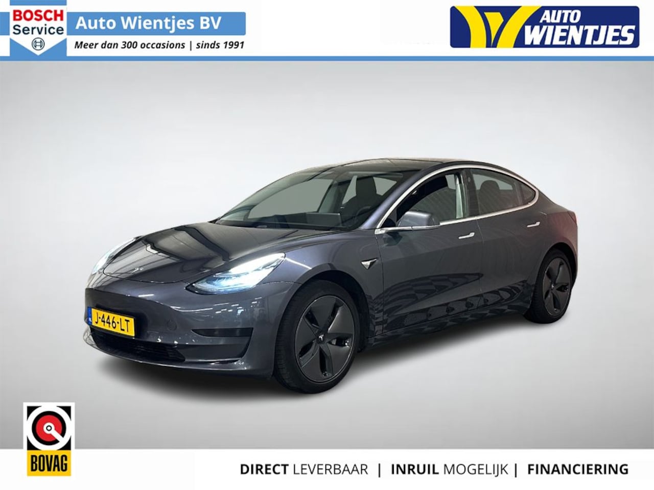 Tesla Model 3 - Standard RWD Plus 60kWh | SOH 81% | Leer | Pano - AutoWereld.nl