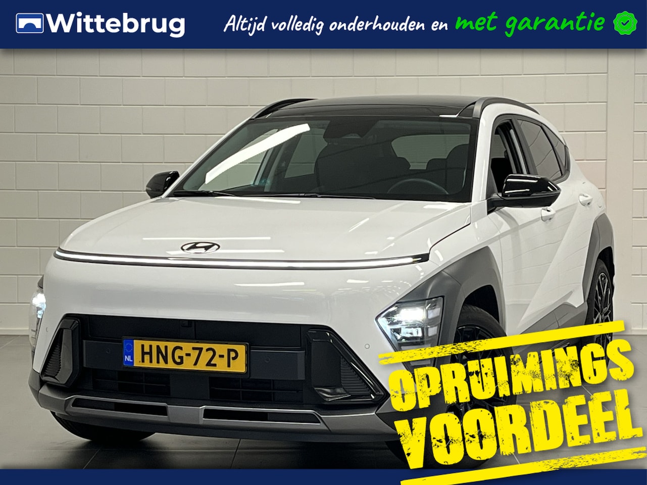Hyundai Kona - 1.6 GDI HEV Premium Sky BLACK EDITION | 19 INCH VELGEN | PANORAMADAK | LEDER | FULL LED - AutoWereld.nl