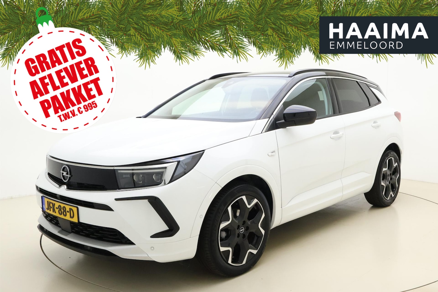 Opel Grandland - 1.2 Turbo Ultimate Automaat | Navigatie | Elektrische Achterklep | Stoelverwarming | Clima - AutoWereld.nl