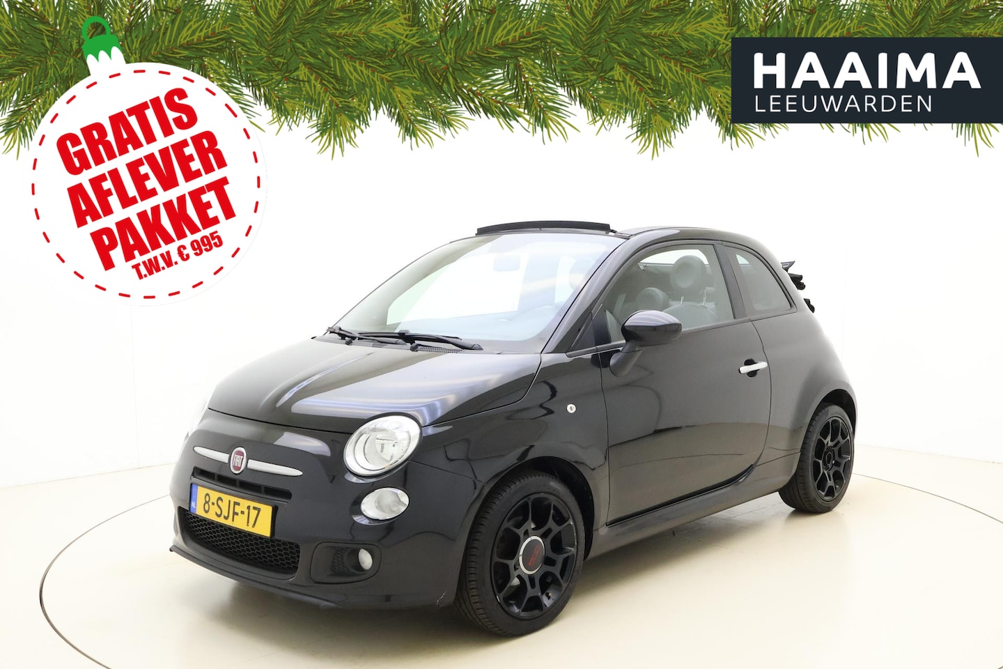 Fiat 500 C - 0.9 TwinAir 500S Cabrio | Airco | Electrisch te openen dak | Lichtmetalen velgen | Parkeer - AutoWereld.nl
