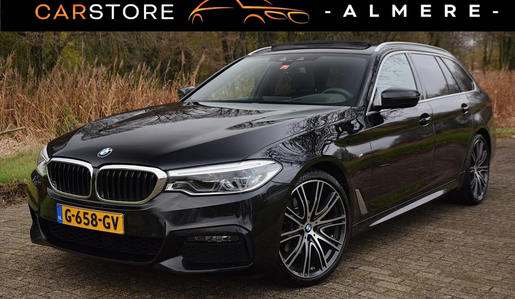 BMW 5-serie Touring - 520i*M-Pakket*Pano*Head-up*H&K*20"Inch*1e eig*Nl Auto* - AutoWereld.nl