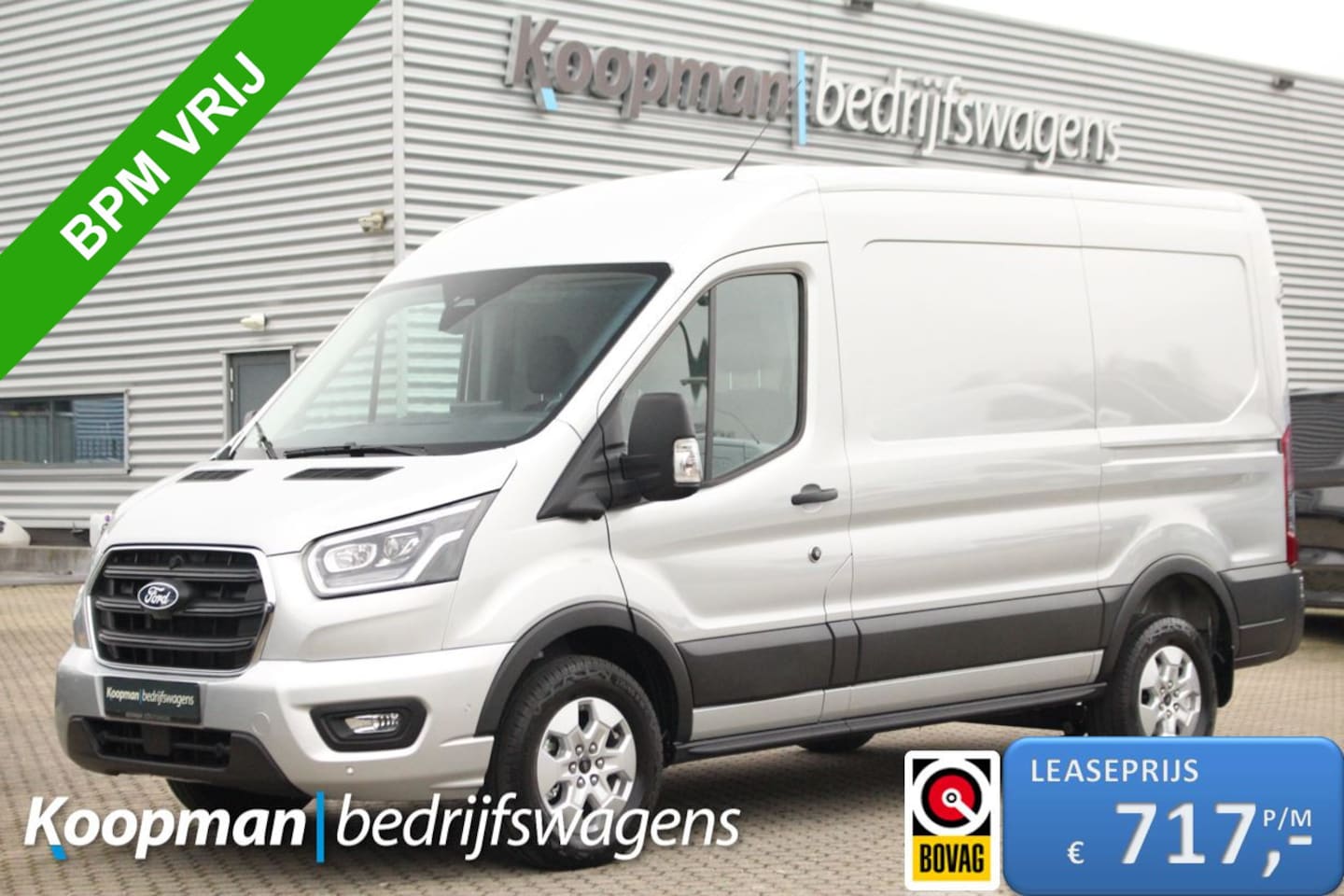 Ford Transit - 350 2.0TDCI 165pk L2H2 Limited | Automaat | 360° Camera | Adap. Cruise | Carplay/Android | - AutoWereld.nl