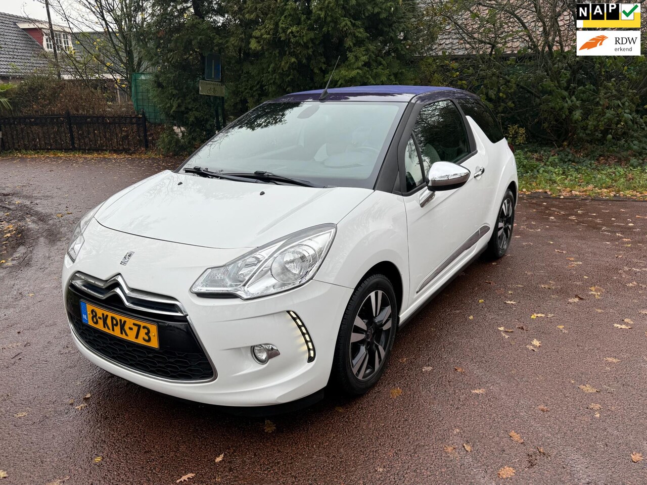 Citroën DS3 Cabrio - 1.2 VTi So Chic Navi / Airco / led / pdc / Aux - AutoWereld.nl