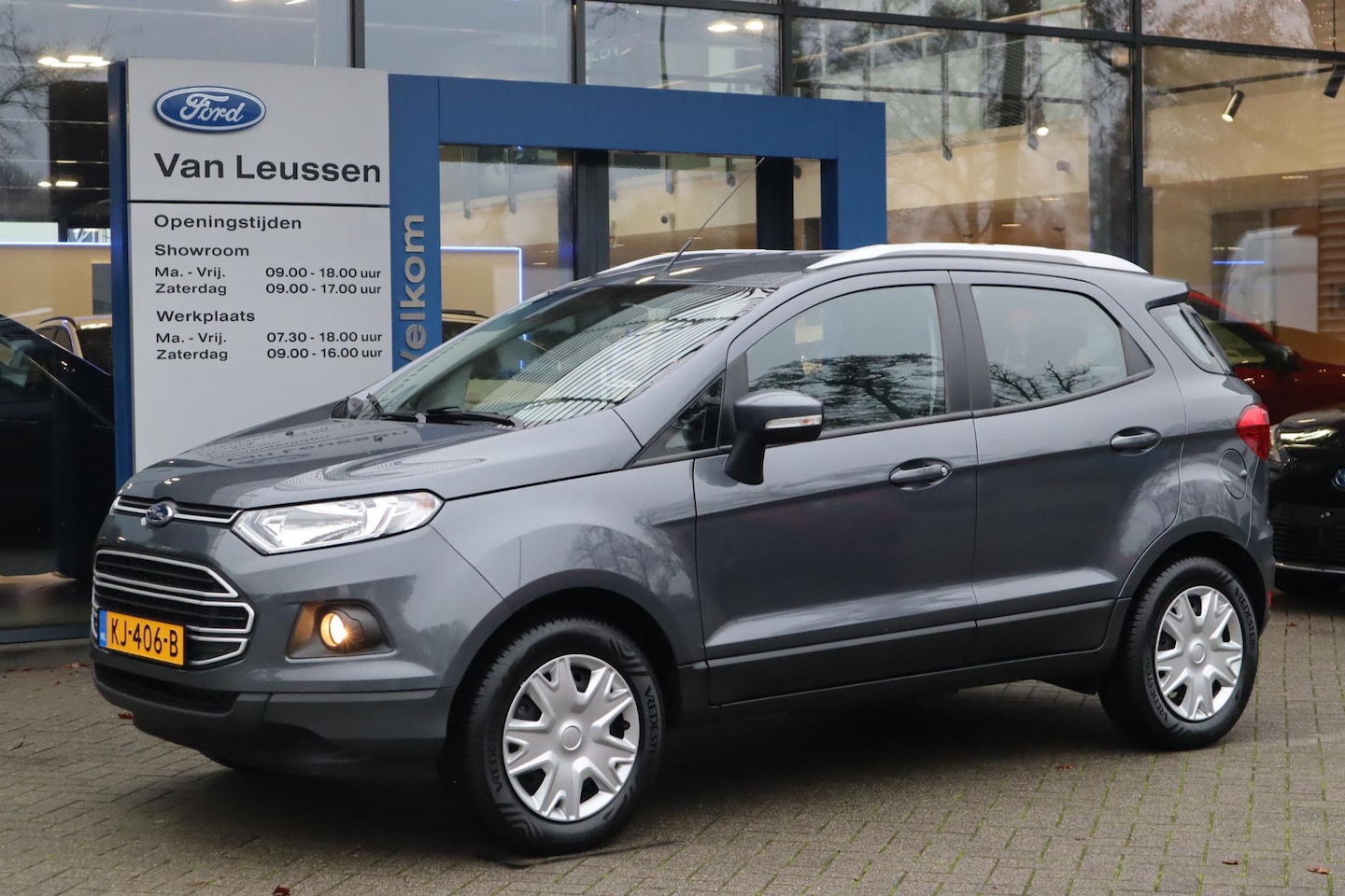 Ford EcoSport - 125PK TREND AIRCO AFN-TREKHAAK PARK-SENSOREN BLUETOOTH DEALERONDERHOUDEN - AutoWereld.nl