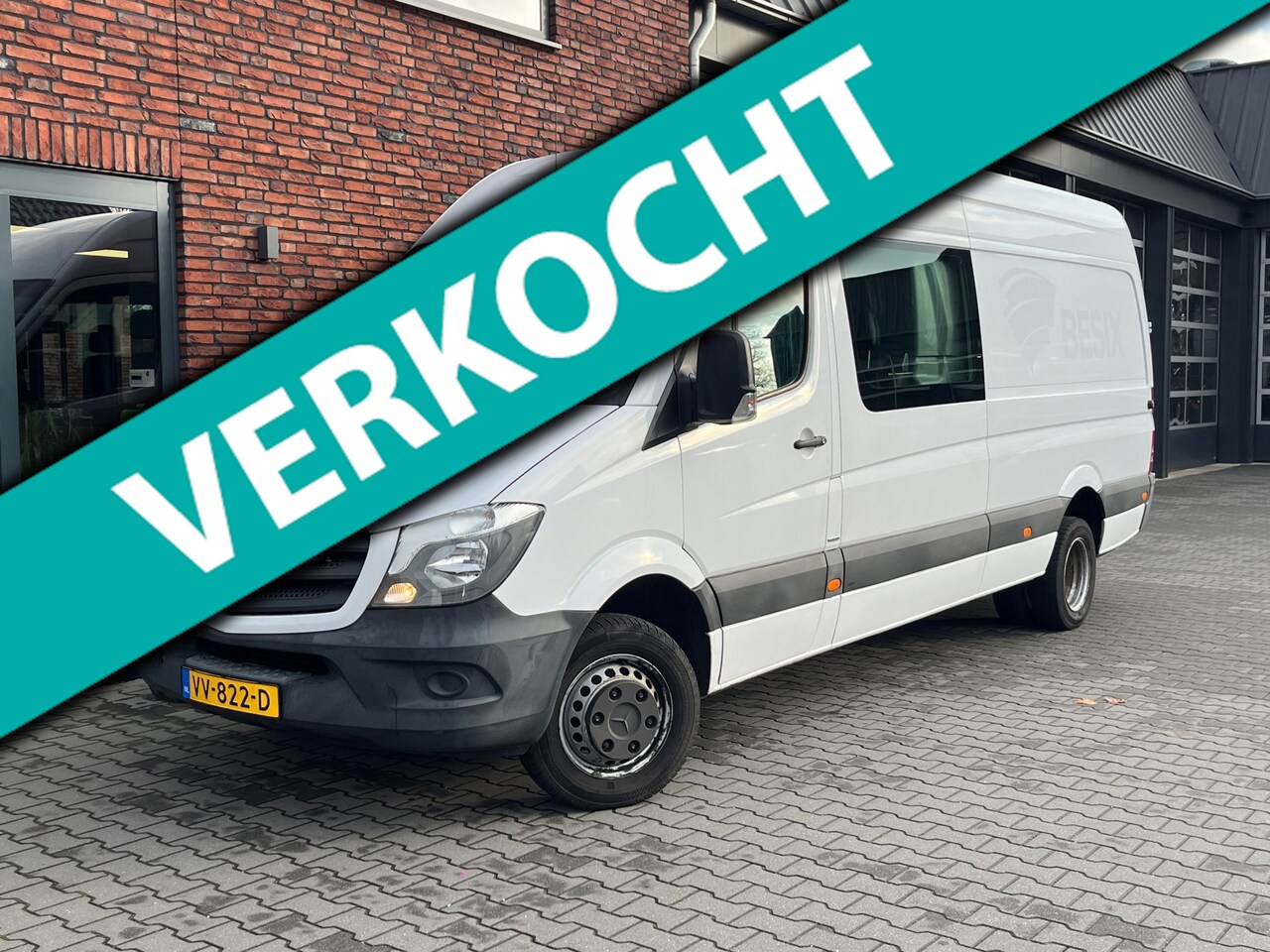 Mercedes-Benz Sprinter - 513 2.2 BlueTEC 432L HD DC Dubb.Lucht 3500Kg Trek Airco/Cruise/Trekhaak/Bluetooth - AutoWereld.nl