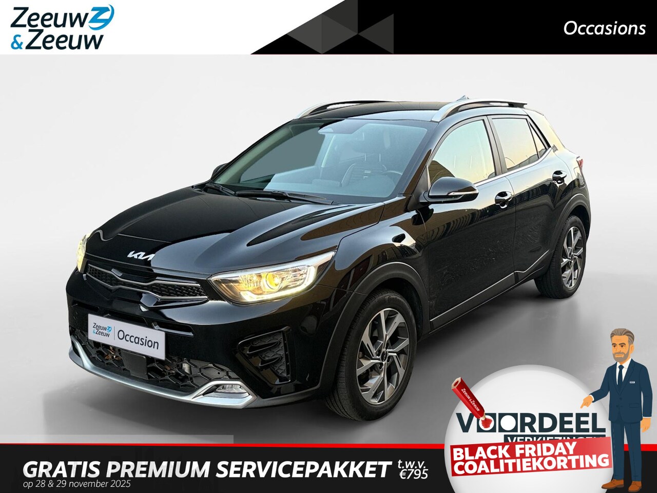 Kia Stonic - 1.0 T-GDi MHEV GT-Line Automaat | 1e Eigenaar | Fabrieksgarantie | Lage km stand | NAP - AutoWereld.nl