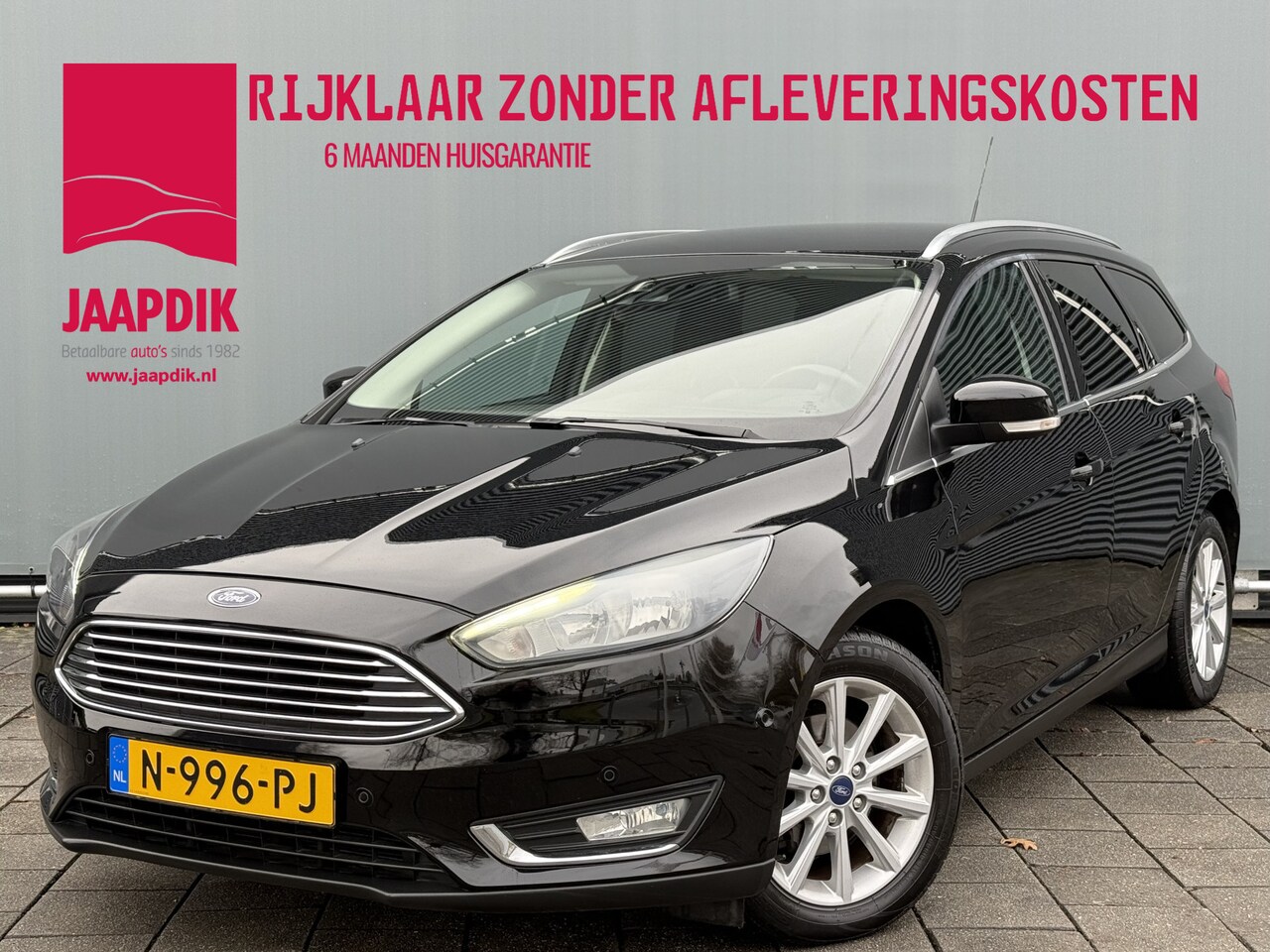 Ford Focus Wagon - BWJ 2016 | 1.0T 126PK Titanium AUTOMAAT | TREKHAAK | CLIMA | NAVI | STOEL&STUURWIEL VERW | - AutoWereld.nl