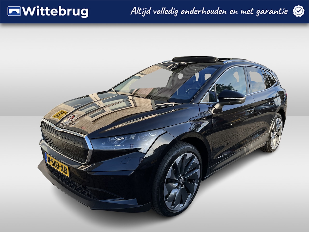 Skoda Enyaq iV - 60 / PANO/ CAMERA/ PARK. SENSOREN/ LED/ CLIMA/ LEDER/ STOEL-STUUR VERWARM./ ELEK. ACHTERKL - AutoWereld.nl