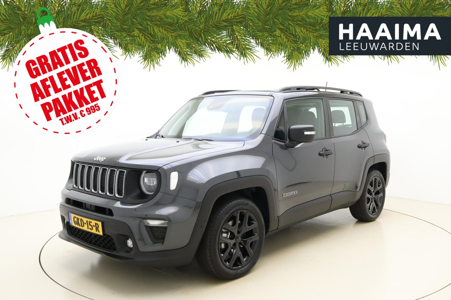 Jeep Renegade - 1.5T e-Hybrid Automaat | Navigatie | Glazen Schuif/kanteldak | Lederen bekleding | Camera - AutoWereld.nl