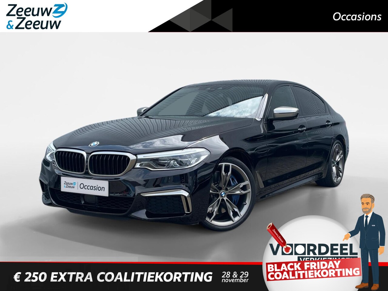 BMW 5-serie - M550i xDrive High Executive | Unieke NEDERLANDSE en zeer mooie BMW | Full options | 8 cili - AutoWereld.nl