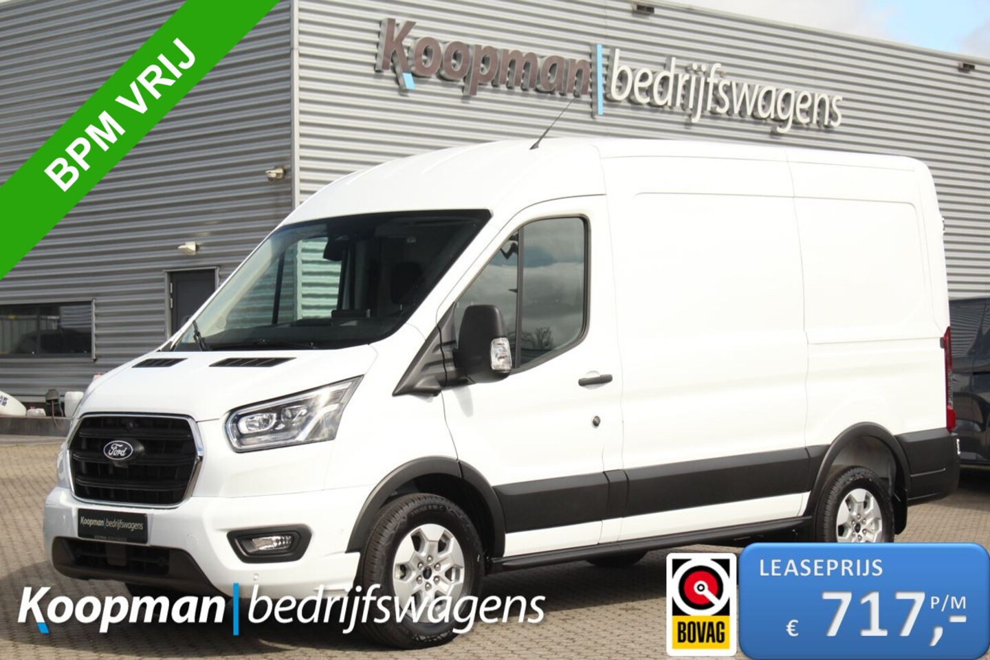 Ford Transit - 350 2.0TDCI 165pk L2H2 Limited | Automaat | 360° Camera | Adap. Cruise | Carplay/Android | - AutoWereld.nl