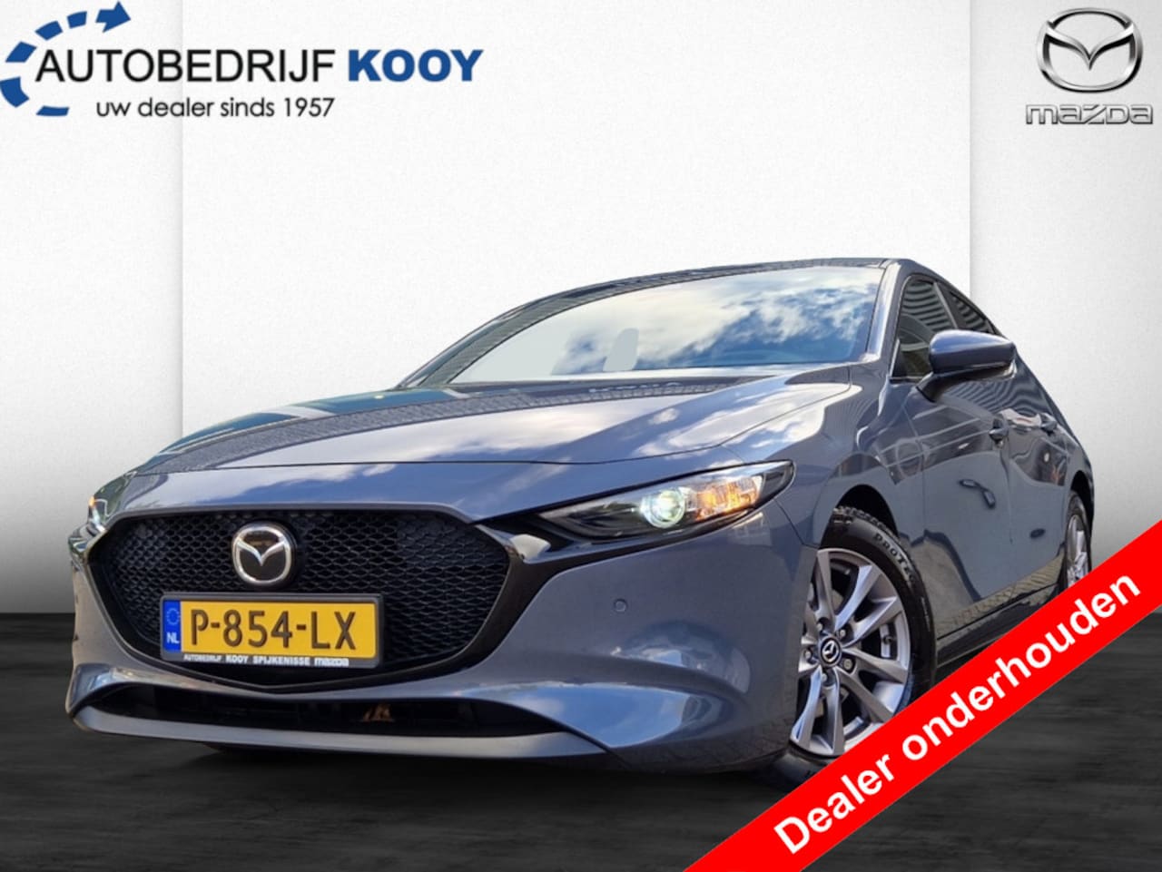 Mazda 3 - 2.0 e-SkyActiv Comfort Leder pakket, Camera, Navi Kooy onderhoud - AutoWereld.nl