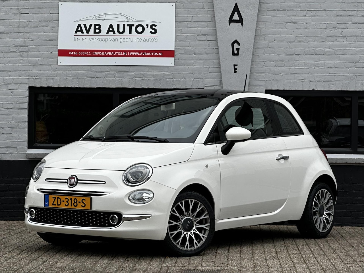 Fiat 500 - 1.2 Lounge Airco Cruise Pano Navi PDC APK t/m 4-27 - AutoWereld.nl