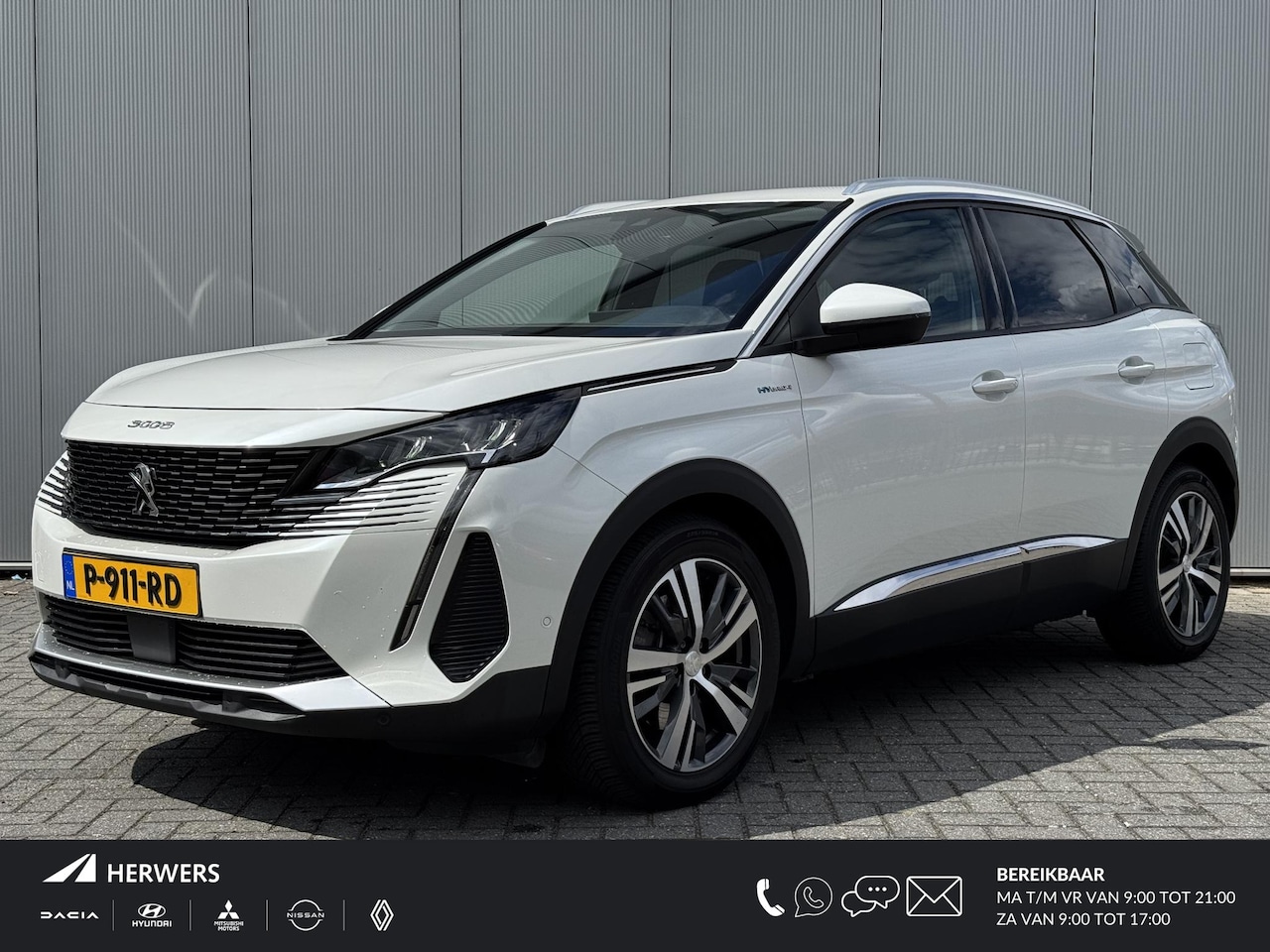 Peugeot 3008 - 1.6 HYbrid4 300PK Allure AWD Plug-in trekgewicht geremd 1250 KG/ Apple Carplay Android Aut - AutoWereld.nl
