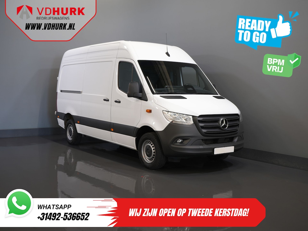 Mercedes-Benz Sprinter - 317 CDI Aut. L2H2 BPM VRIJ! Gev.Stoel/ 270 Gr.Deuren/ Stoelverw./ Navi/ Camera/ Cruise/ Ai - AutoWereld.nl
