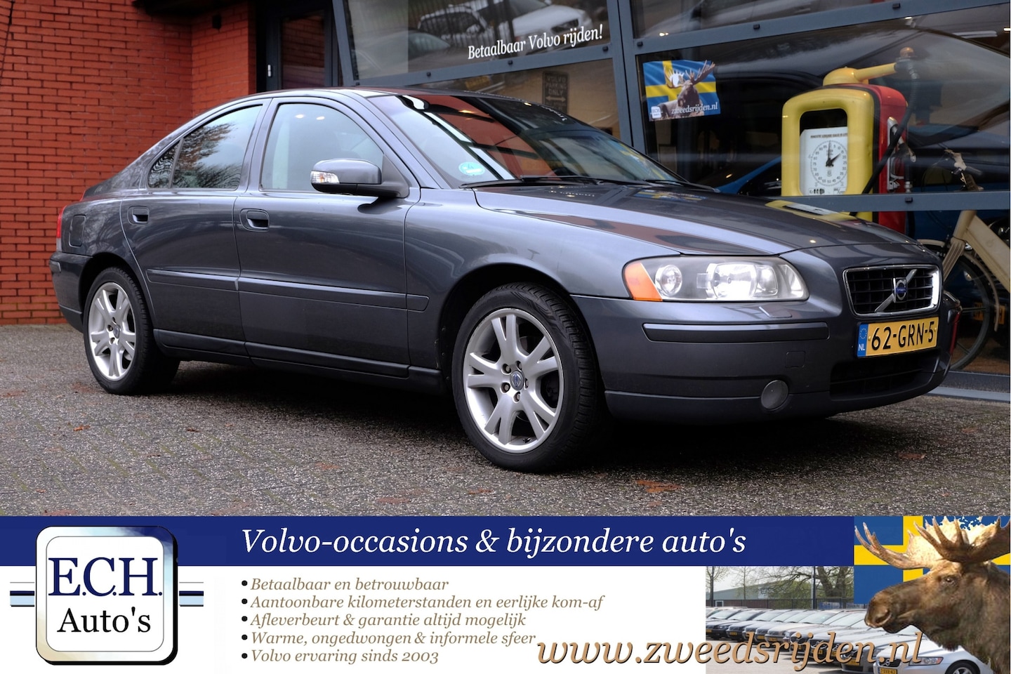 Volvo S60 - 2.4 Drivers Edition 2.4 140 pk Drivers Edition, Leer, Navi, Xenon, 17 inch - AutoWereld.nl