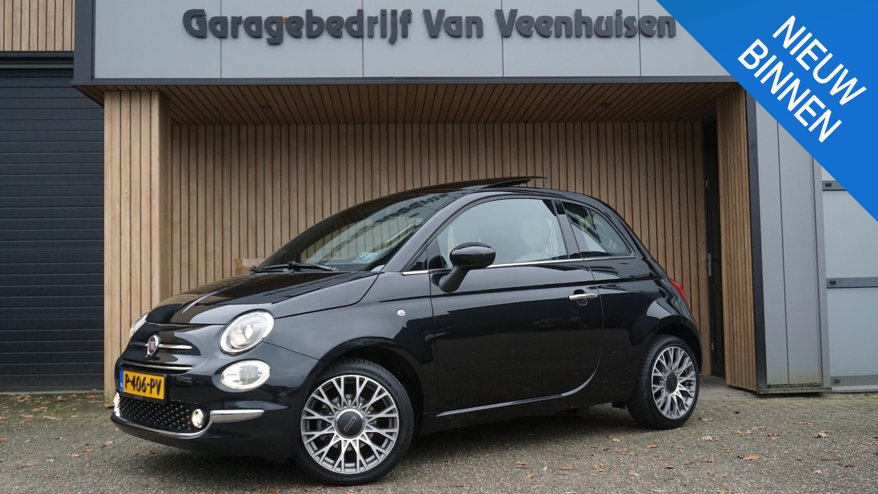 Fiat 500 - 1.0 Hybrid 70PK Dolcevita Elektrisch schuif/kantel Pano.dak H-Leder Sportstoelen Virtual 1 - AutoWereld.nl