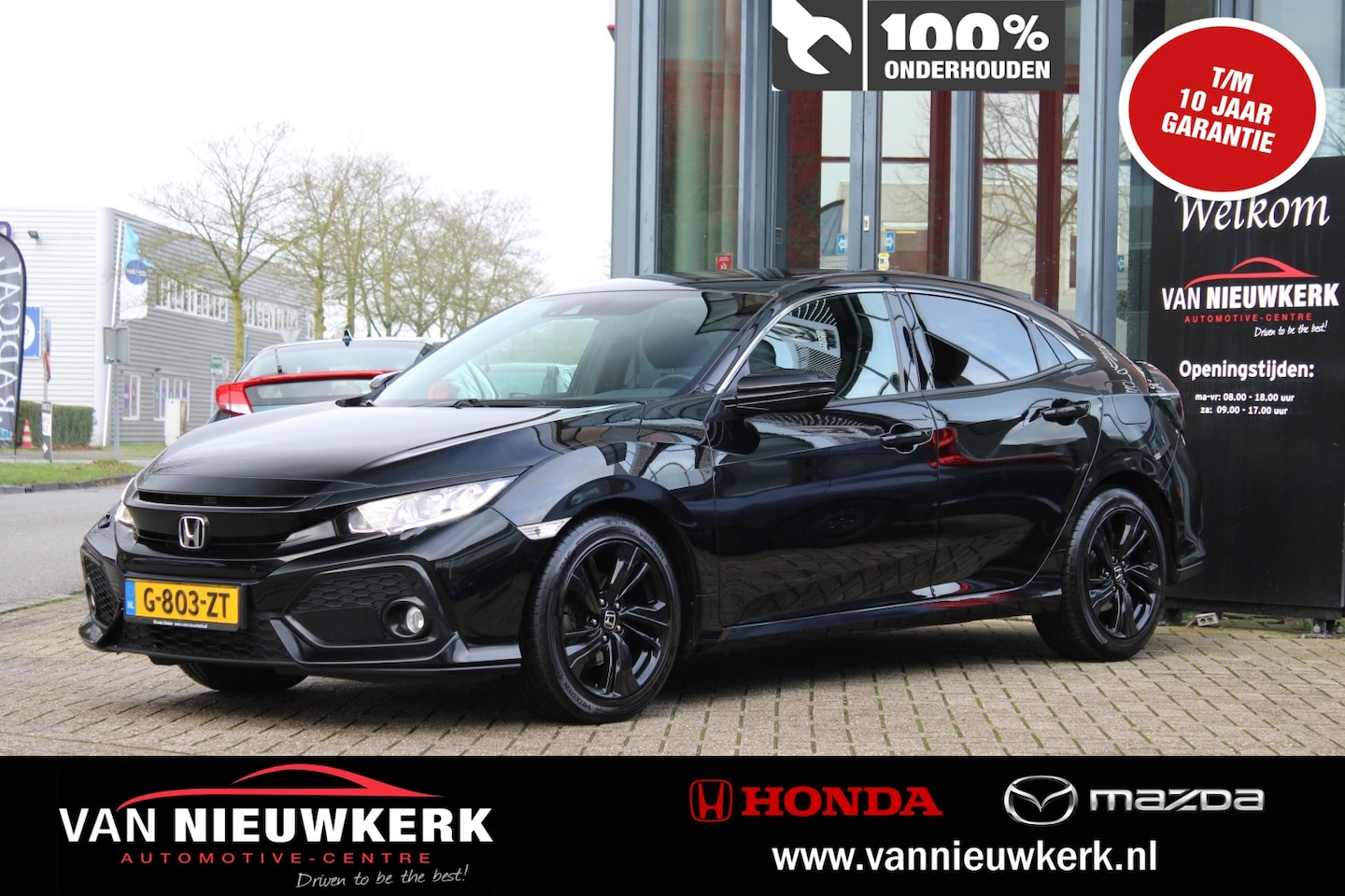 Honda Civic - 1.0 i-VTEC Turbo 126pk Elegance Carplay Adap Cruise 1e Eigenaar Dealer Onderhouden - AutoWereld.nl