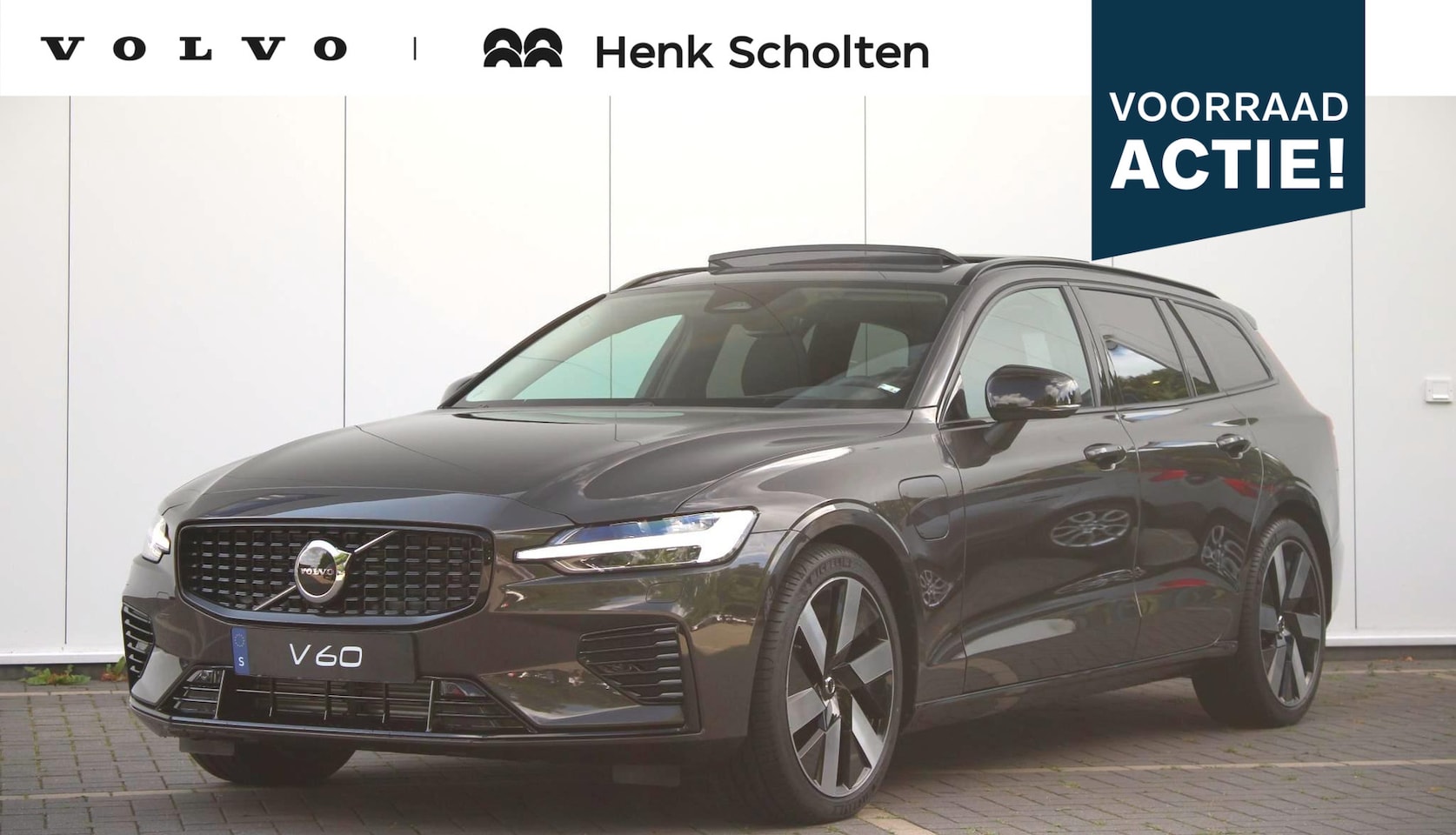Volvo V60 - T8 455PK Plug-in hybrid AWD Ultra Dark | Adaptieve Cruise Control met Pilot Assist | Premi - AutoWereld.nl